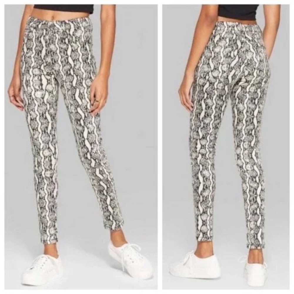 Wild Fable Snake Print High Rise Skinny Jeans NEW